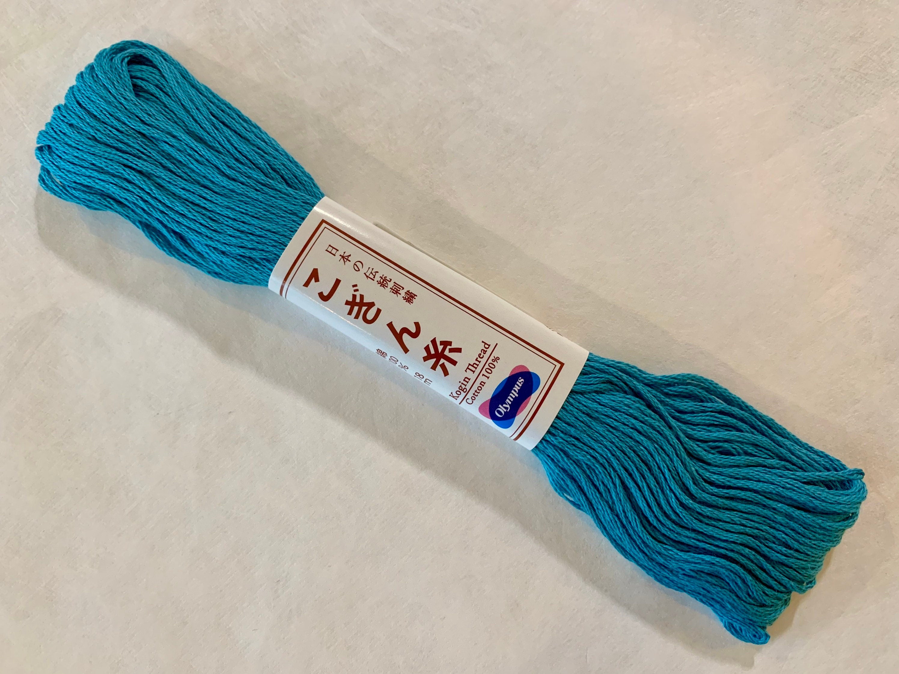 Olympus - Cotton Kogin Thread 18m Skein - #392 Peacock Blue