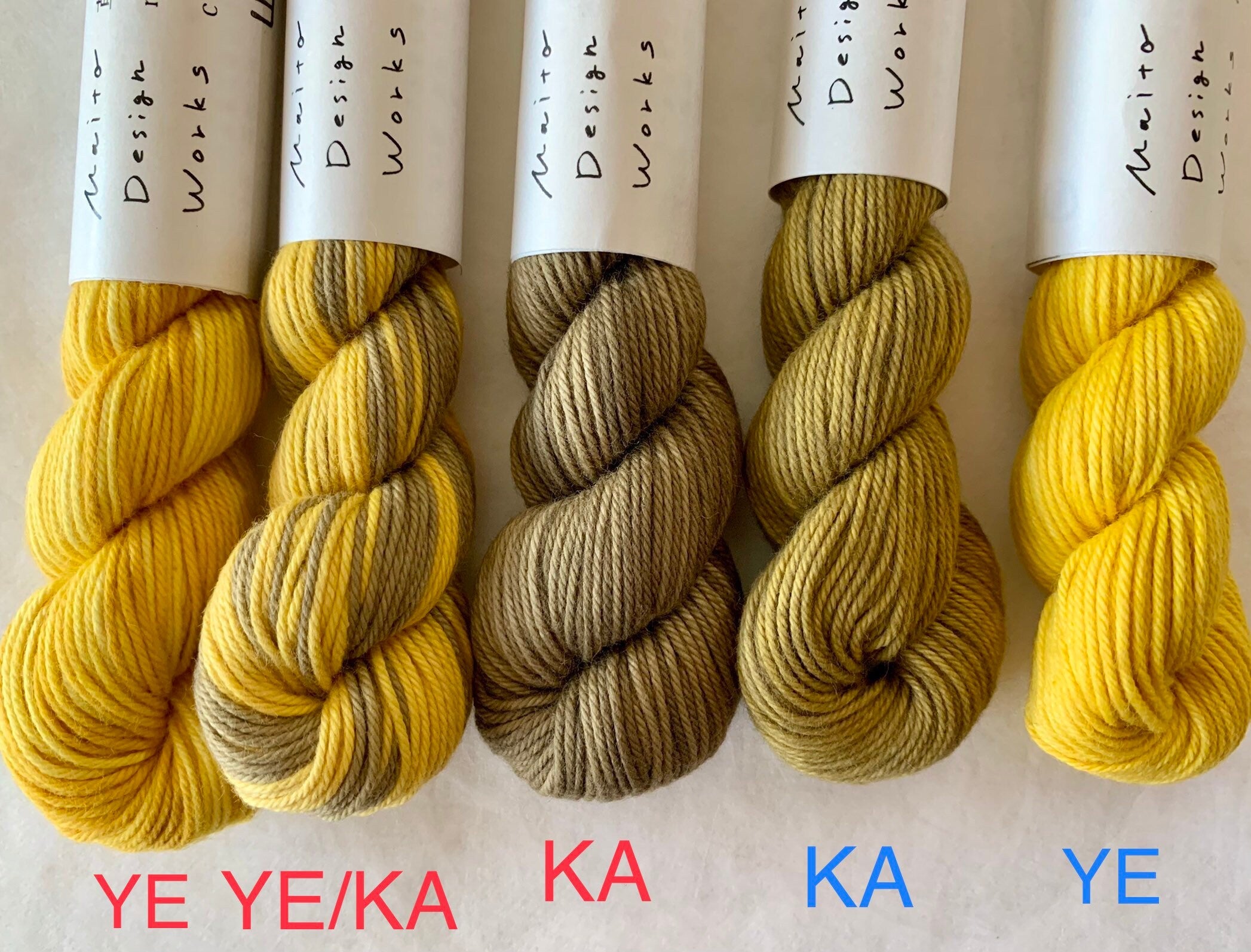 Maito - Natural Dyed Cotton Sashiko and Kogin Thread 70m Skein - Monochrome Khaki