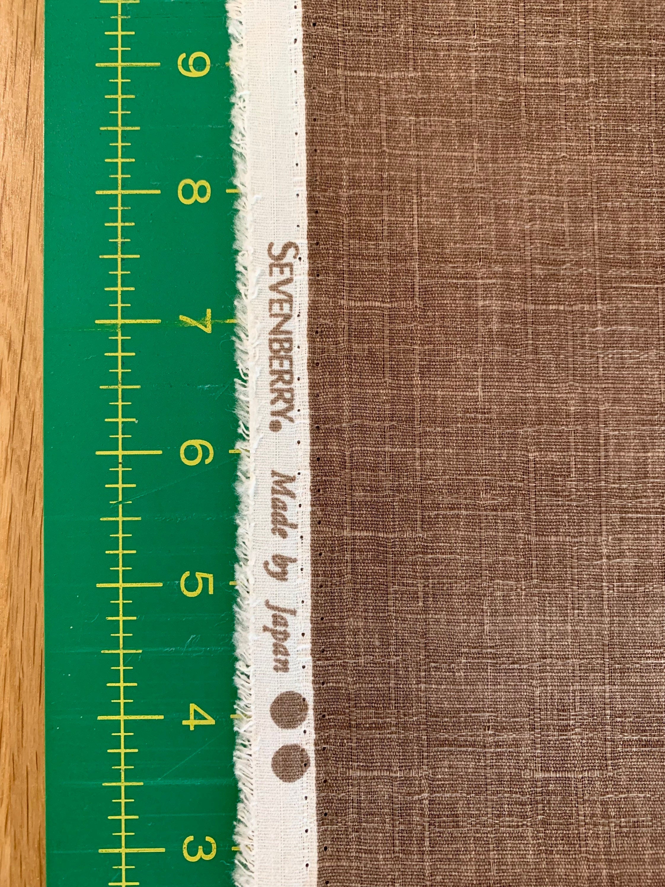 Swatches 17 Dobby Cotton Solid Color Sevenberry Japanese fabric