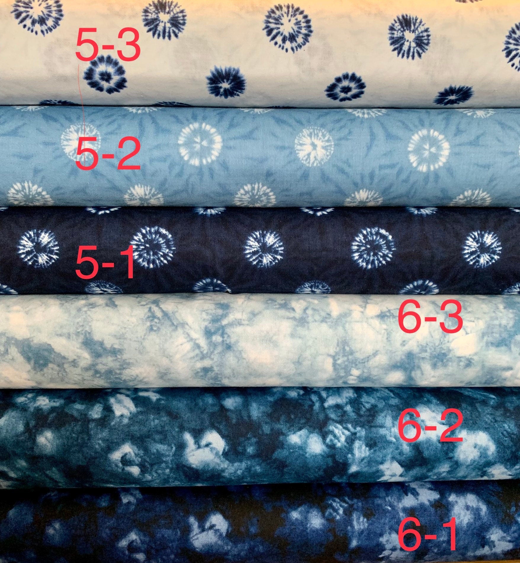 Printed Shibori style collection Sevenberry cotton fabric 850257-5-3 white