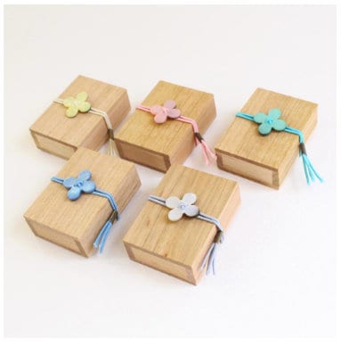 Cohana - Glass Head Pins in Wooden Box - Various Colors