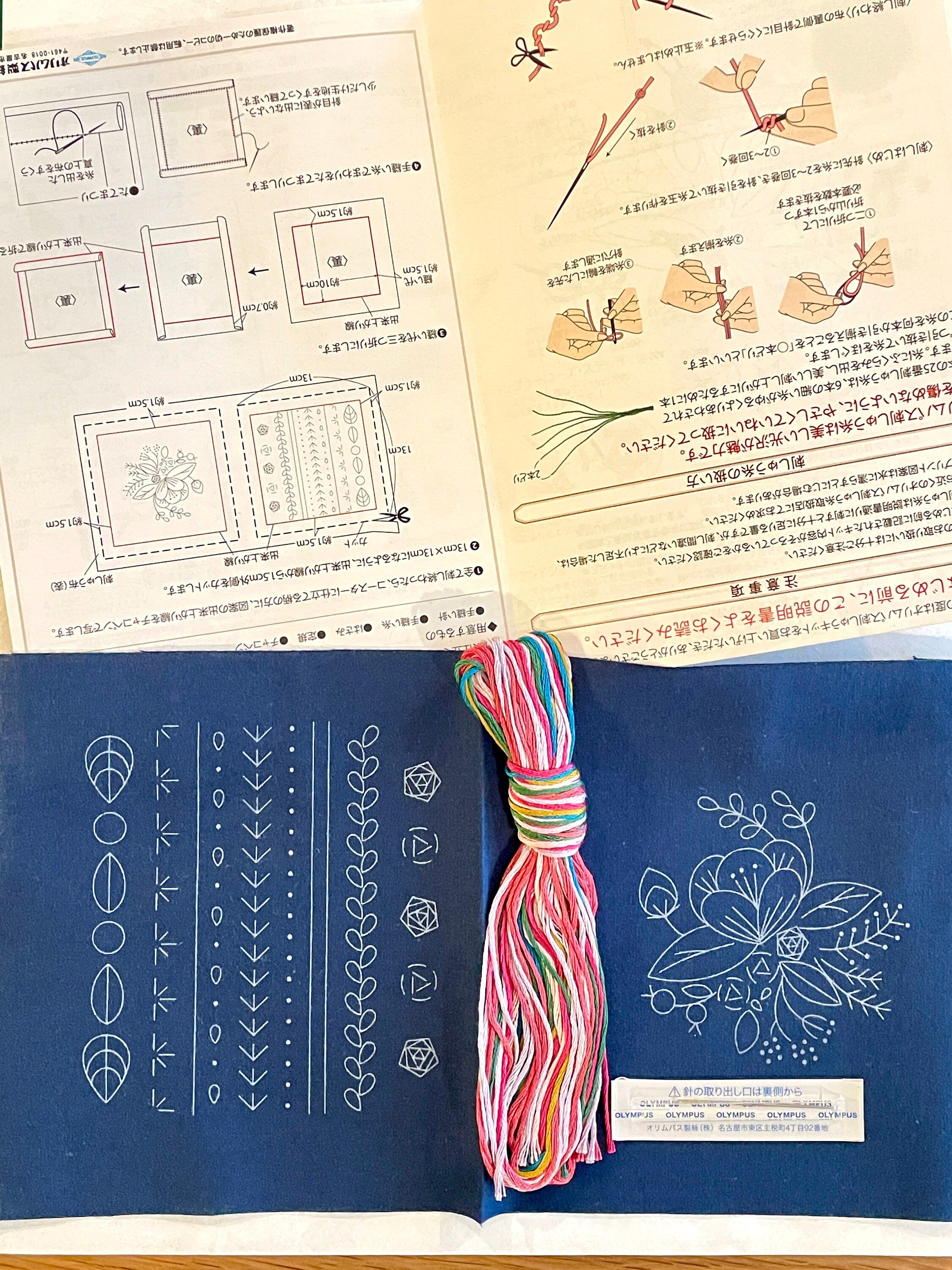 Olympus - Garden Party Series: Level 3 Embroidery Sampler Kit - Blue