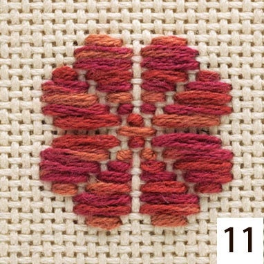 Japanese Kogin thread variegated #11 AUTUMN MAPLE cotton 18 meter skein