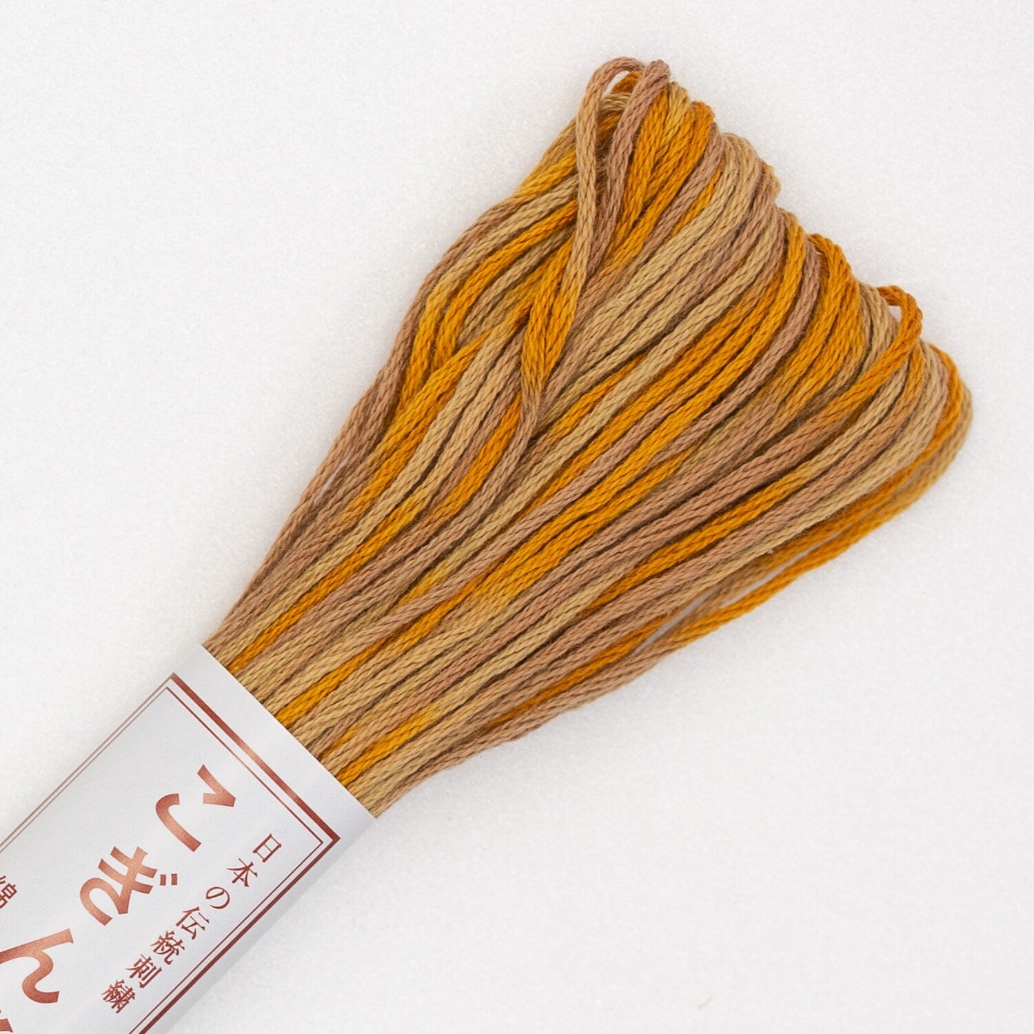 Olympus - Cotton Kogin Thread 18m Skein - Variegated #51 Pumpkin Pie