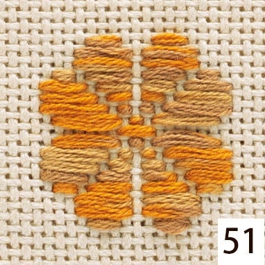 Olympus - Cotton Kogin Thread 18m Skein - Variegated #51 Pumpkin Pie