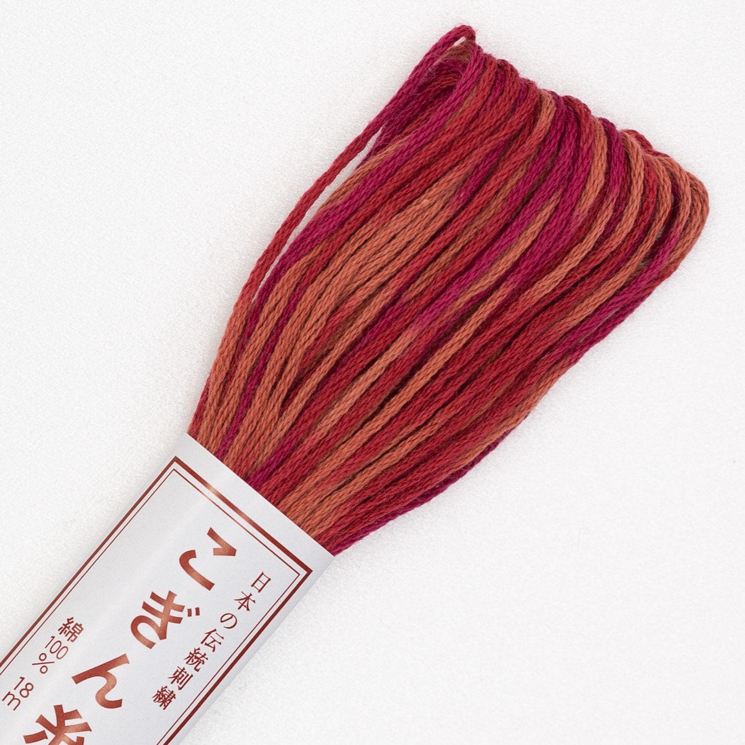 Japanese Kogin thread variegated #11 AUTUMN MAPLE cotton 18 meter skein