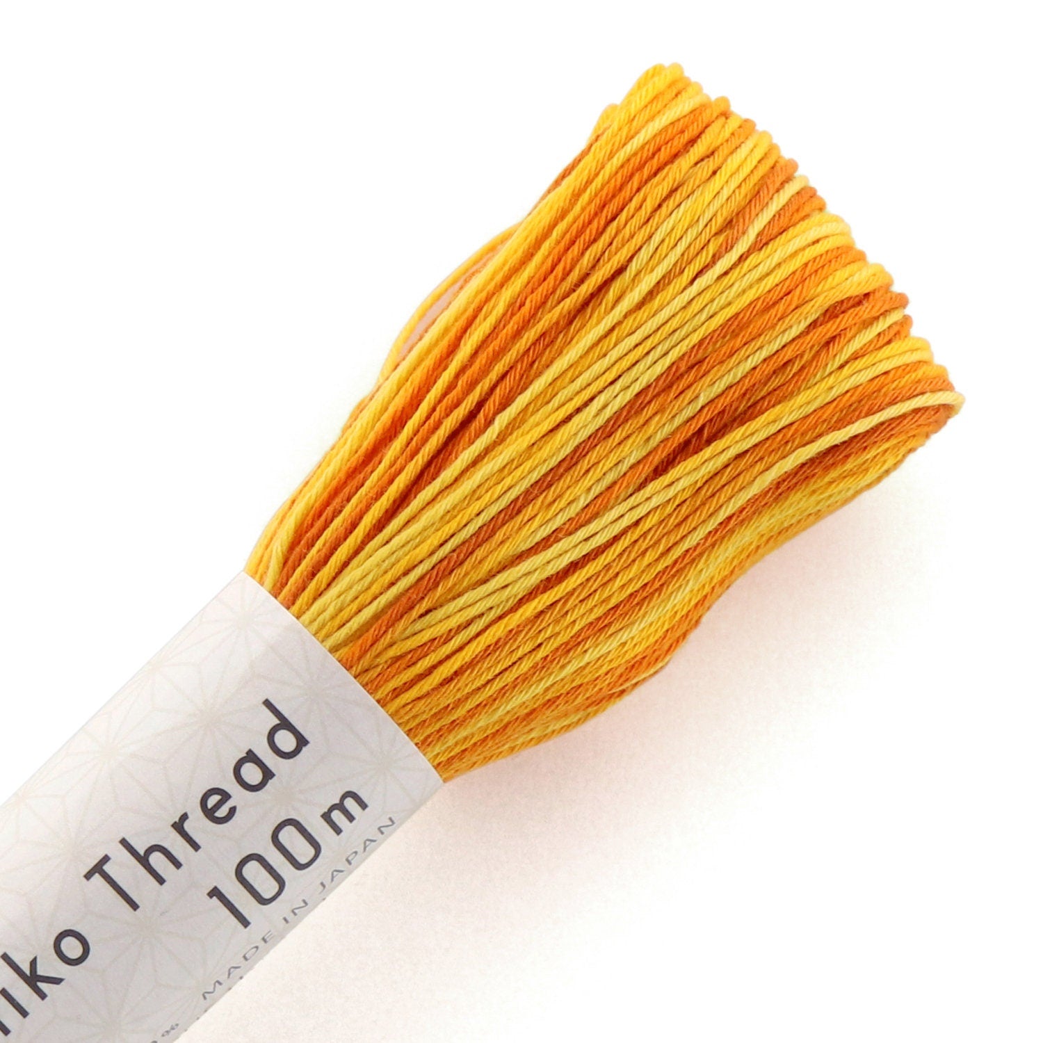 Olympus - Cotton Sashiko Thread 100m Skein - Color #154 Variegated Citrus