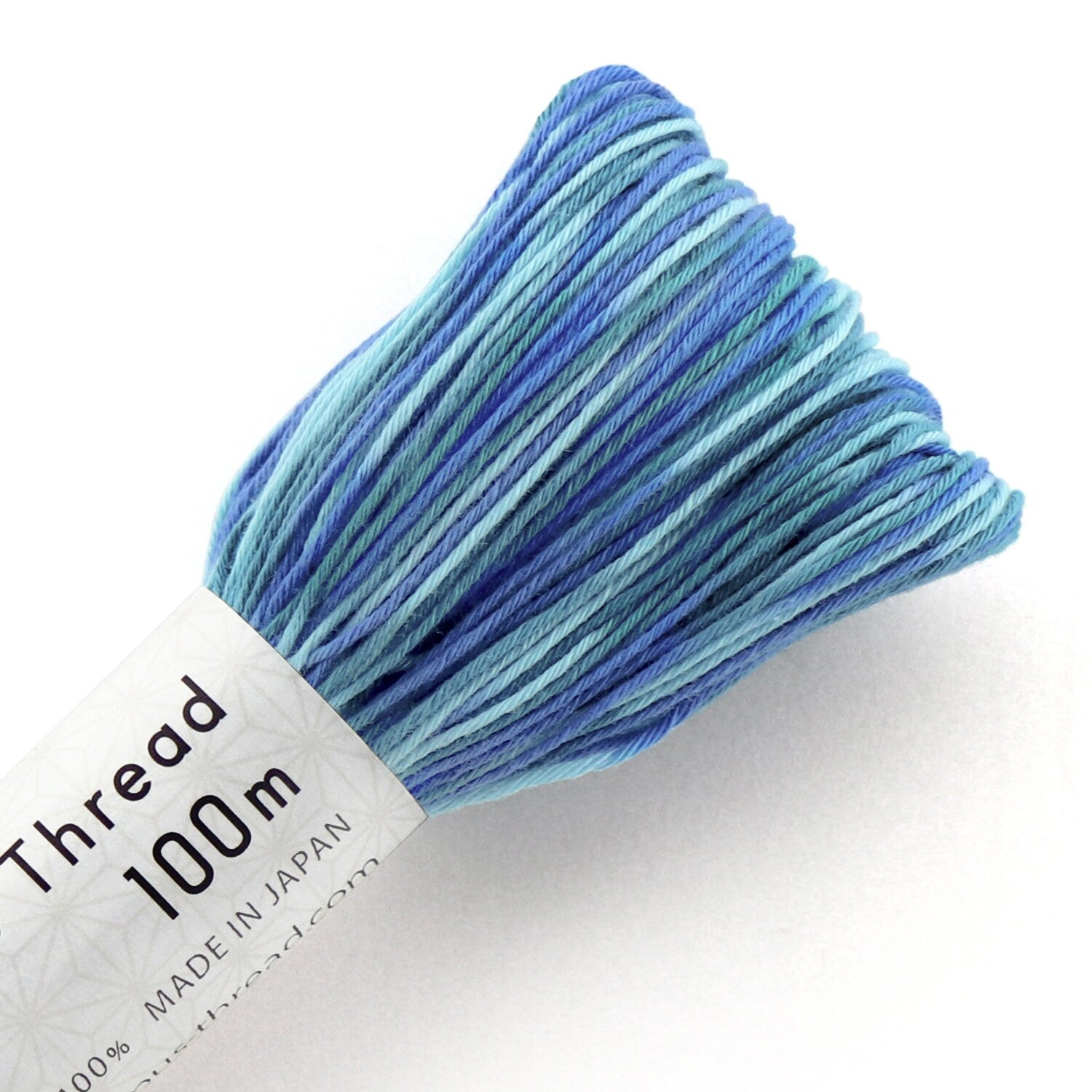 Olympus - Cotton Sashiko Thread 100m Skein - Variegated #191 Ocean