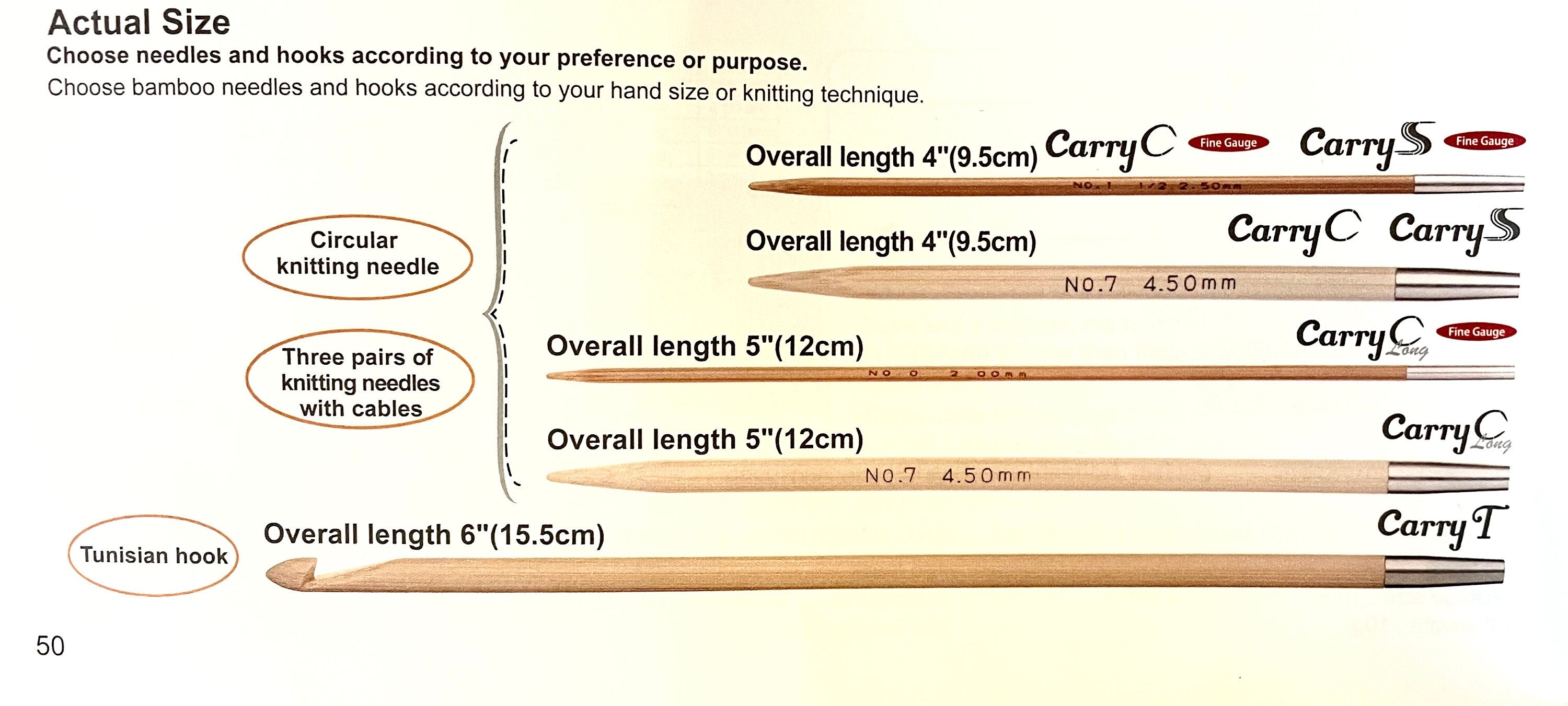 Tulip - CarryS Interchangeable Knitting Needle Set - Bamboo