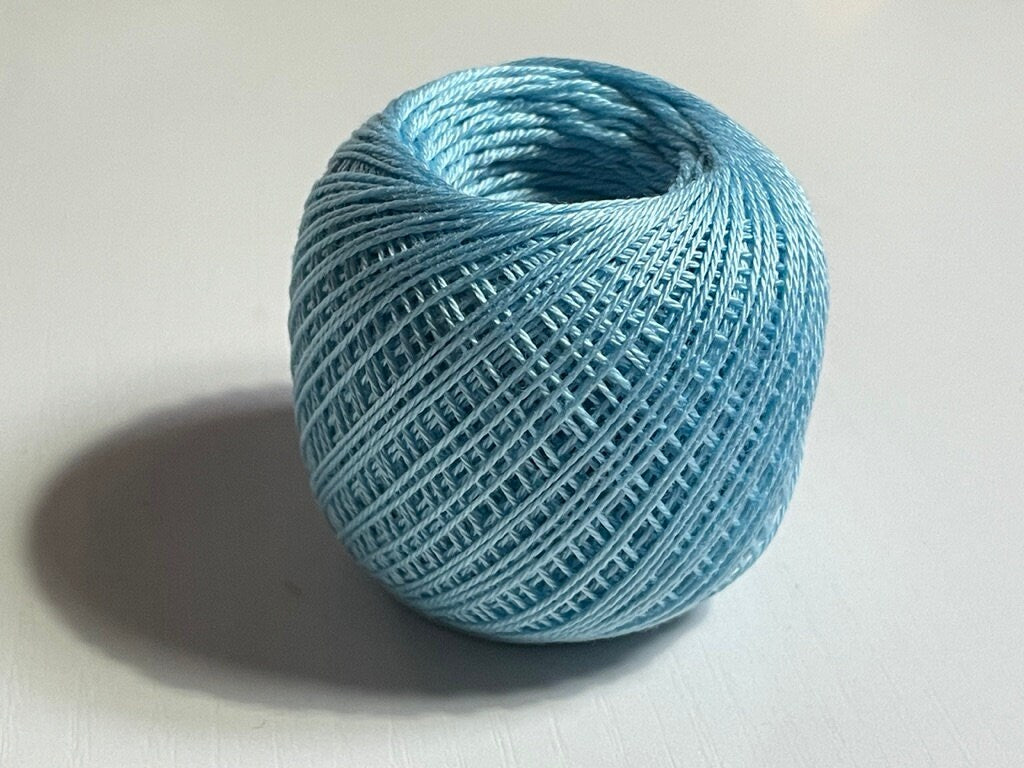 Olympus - Thin Cotton Sashiko Thread 80m Ball - Sky Blue