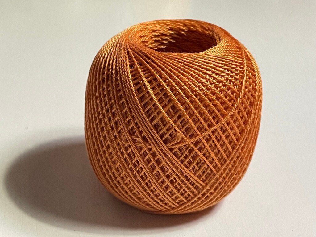Olympus - Thin Cotton Sashiko Thread 80m Ball - Carrot