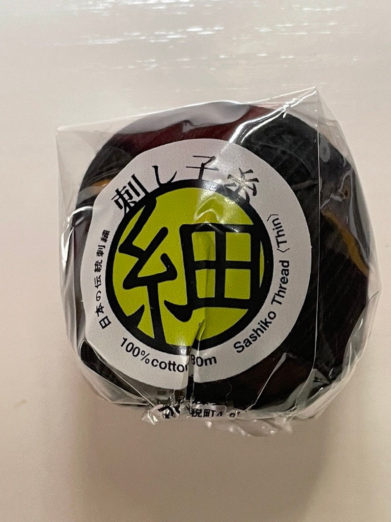 Olympus - Thin Cotton Sashiko Thread 80m Ball - Black