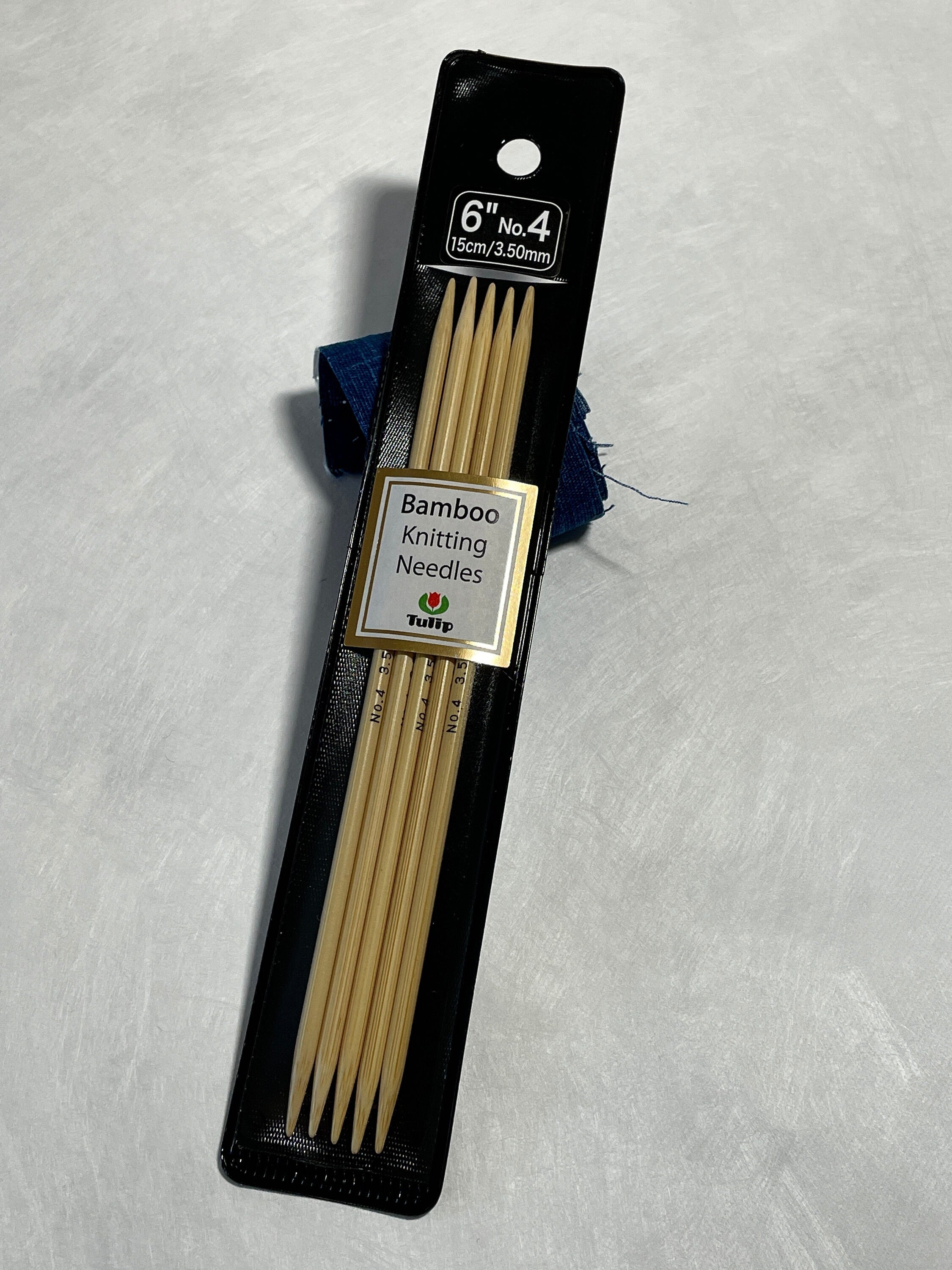 Tulip - 6"/15cm Double Point Knitting Needles Various Sizes - Bamboo