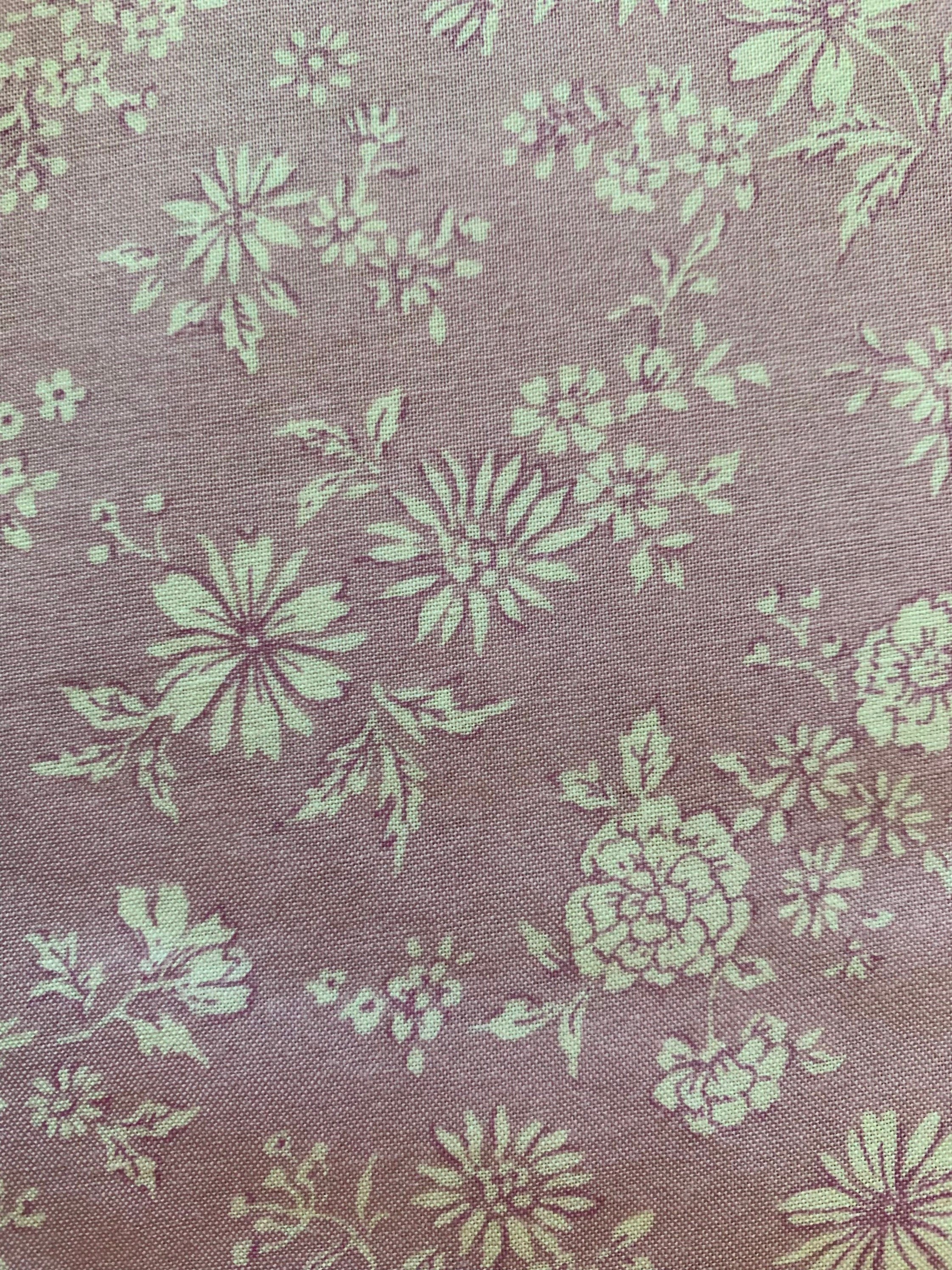 Sevenberry - SALE Petite Floral Cotton Poplin Fabric - Pink