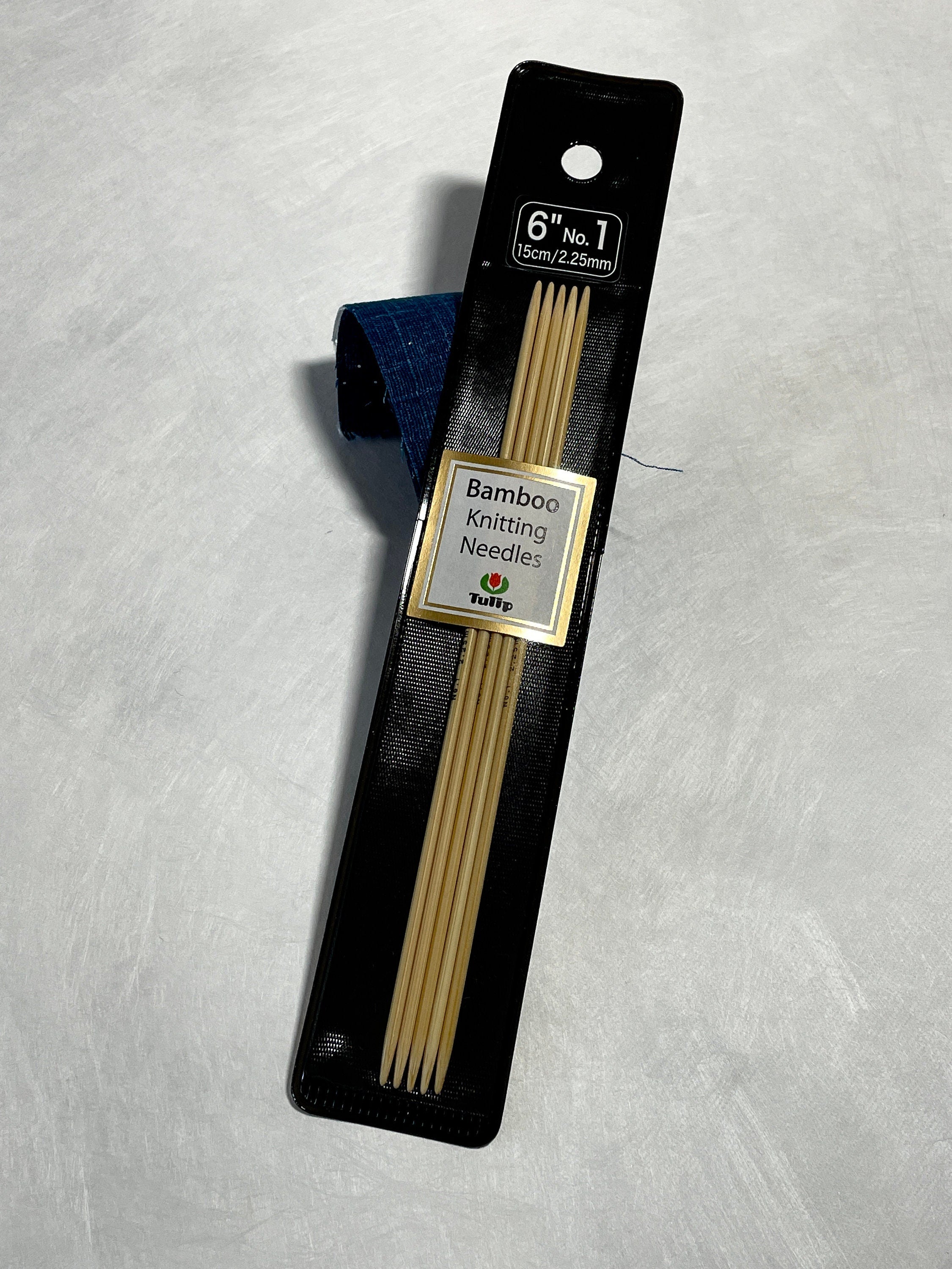 Tulip - 6"/15cm Double Point Knitting Needles Various Sizes - Bamboo