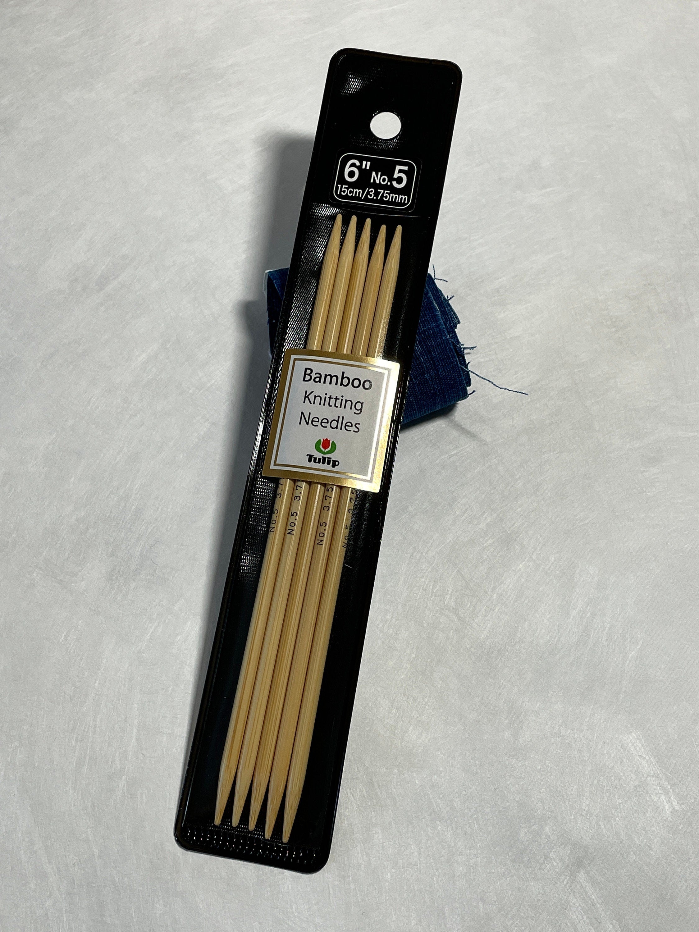 Tulip - 6"/15cm Double Point Knitting Needles Various Sizes - Bamboo