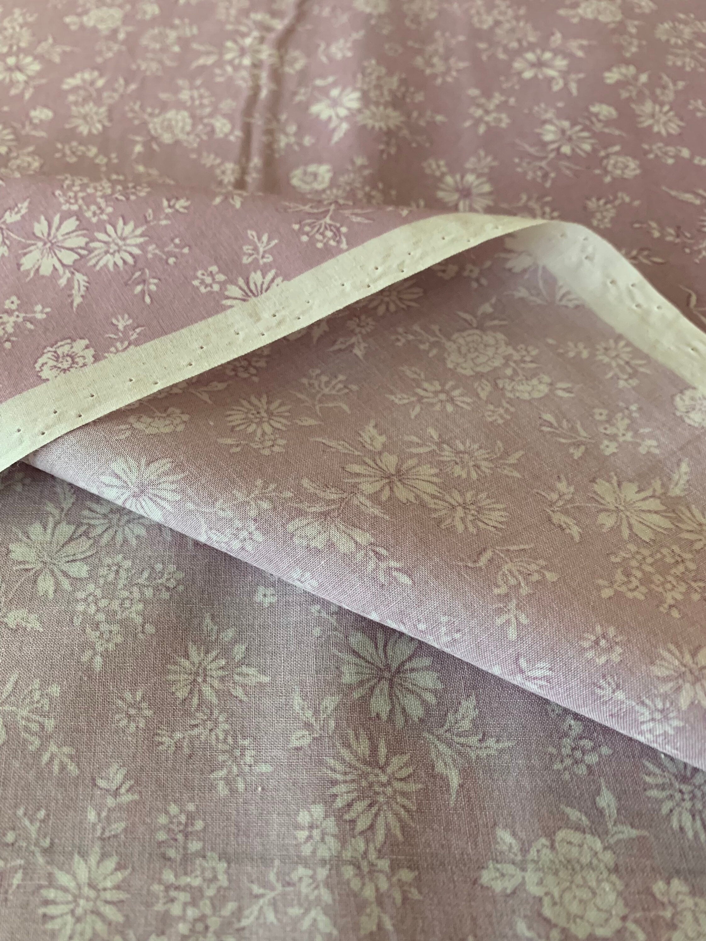 Sevenberry - SALE Petite Floral Cotton Poplin Fabric - Pink