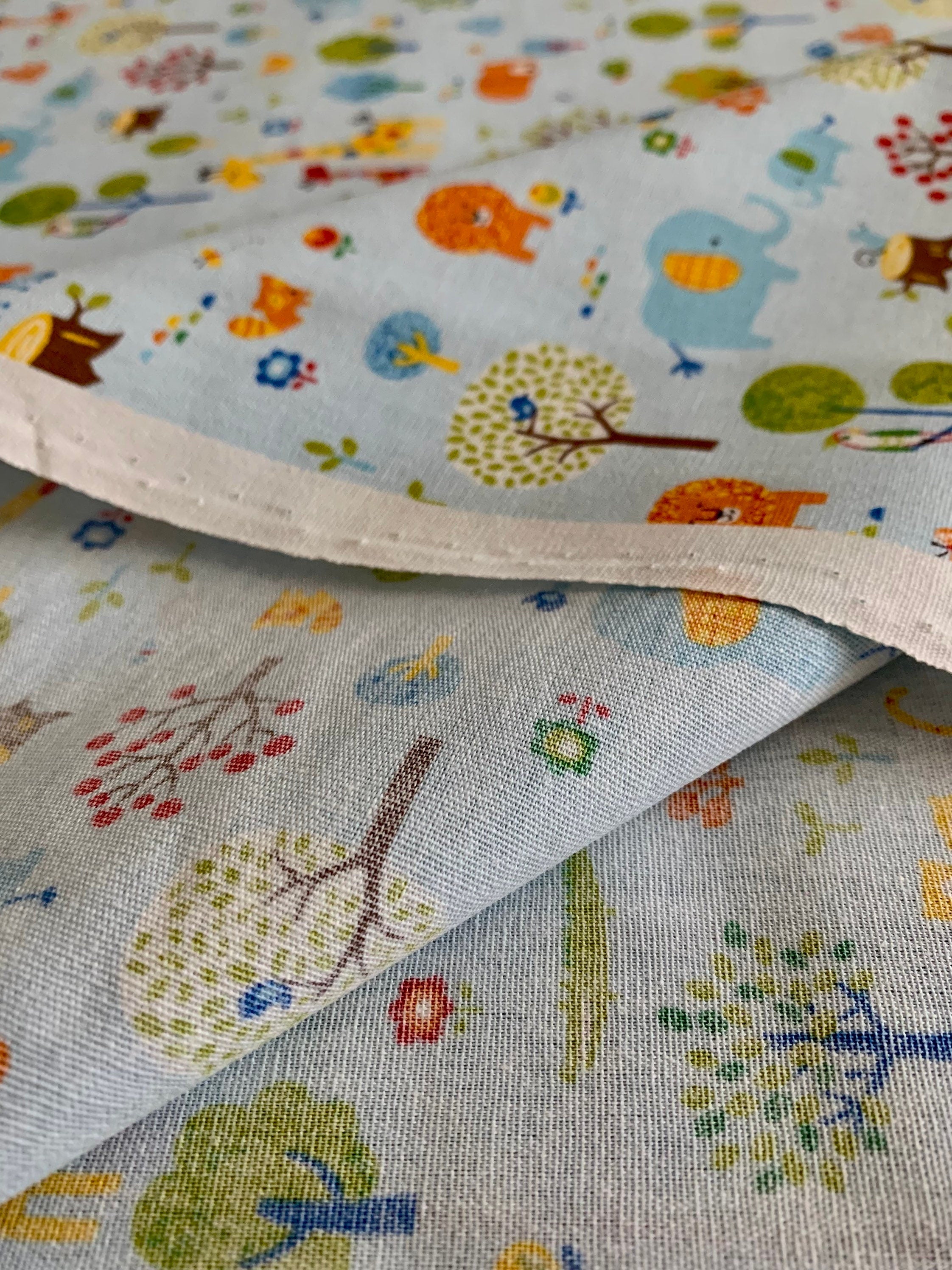 Cosmo - SALE Happy Forest Cotton - Blue