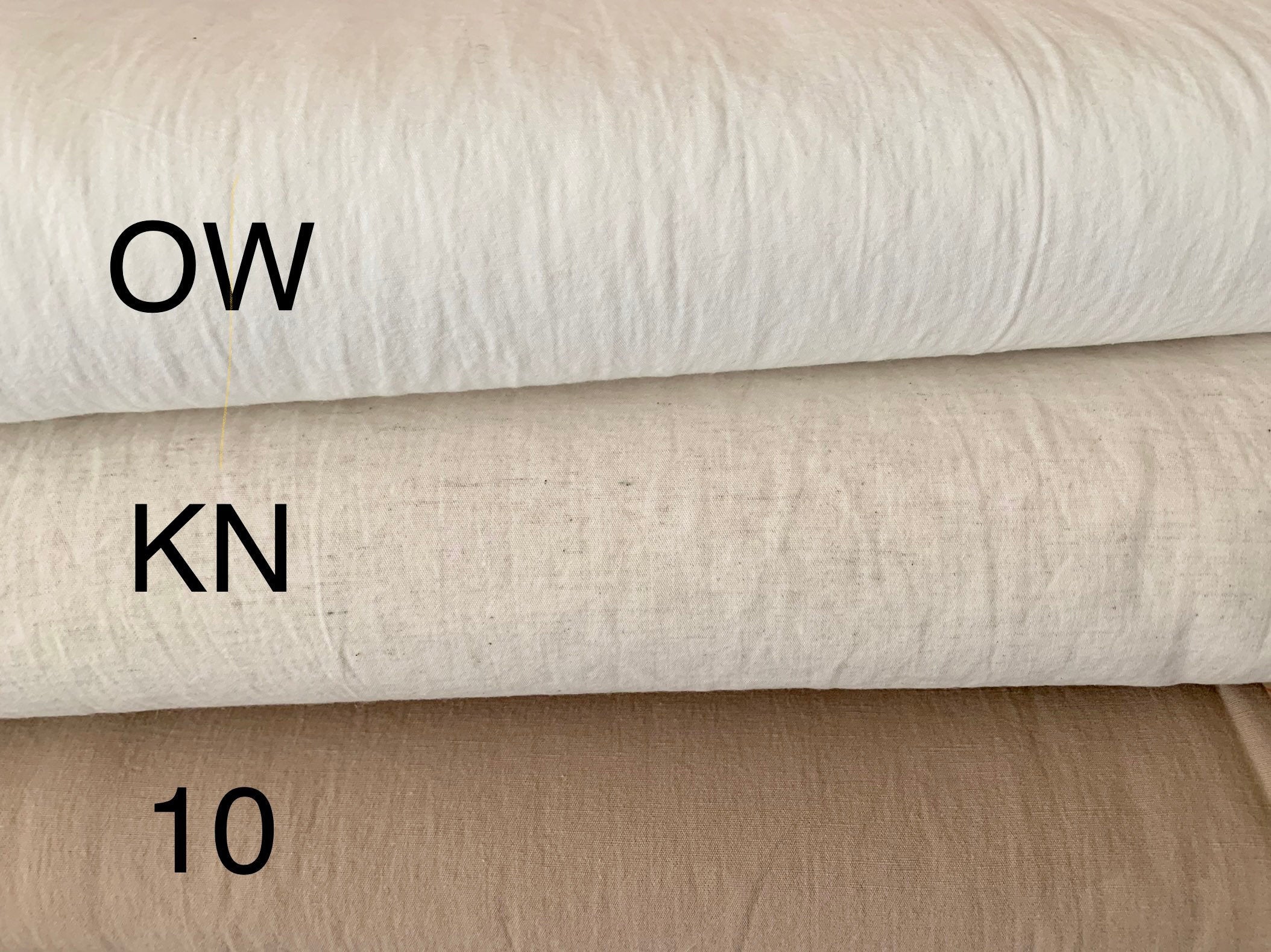 Cosmo Japanese cotton linen fabric AD5192-OW creamy white
