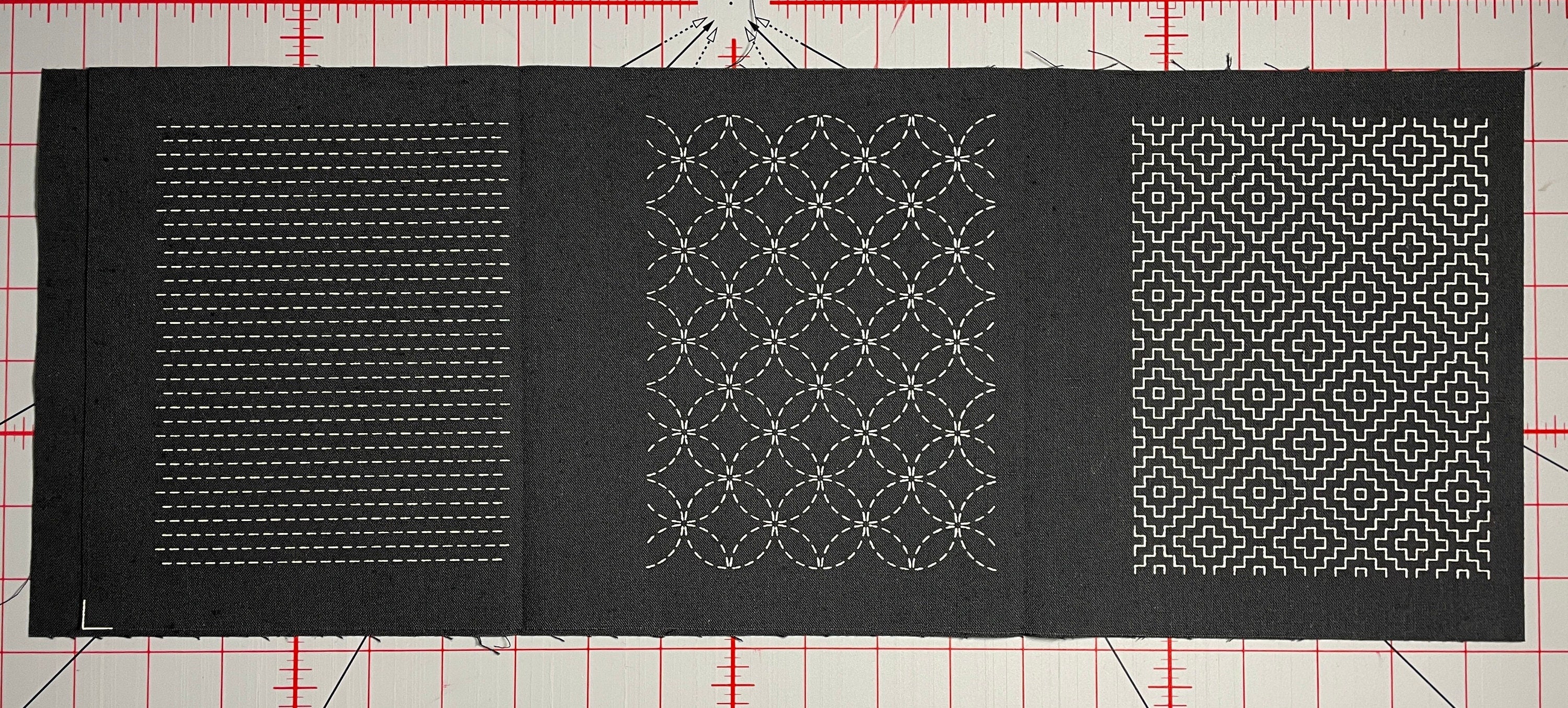 Olympus - Sashiko Mending Patch Collection - Black
