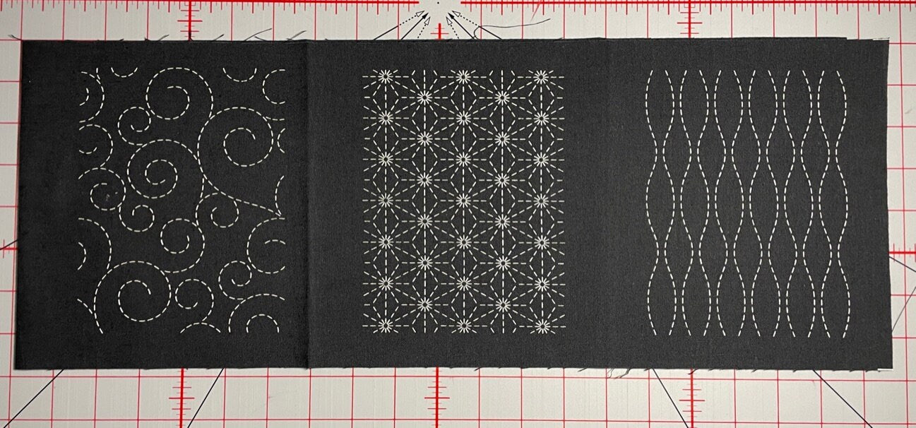 Olympus - Sashiko Mending Patch Collection - Black