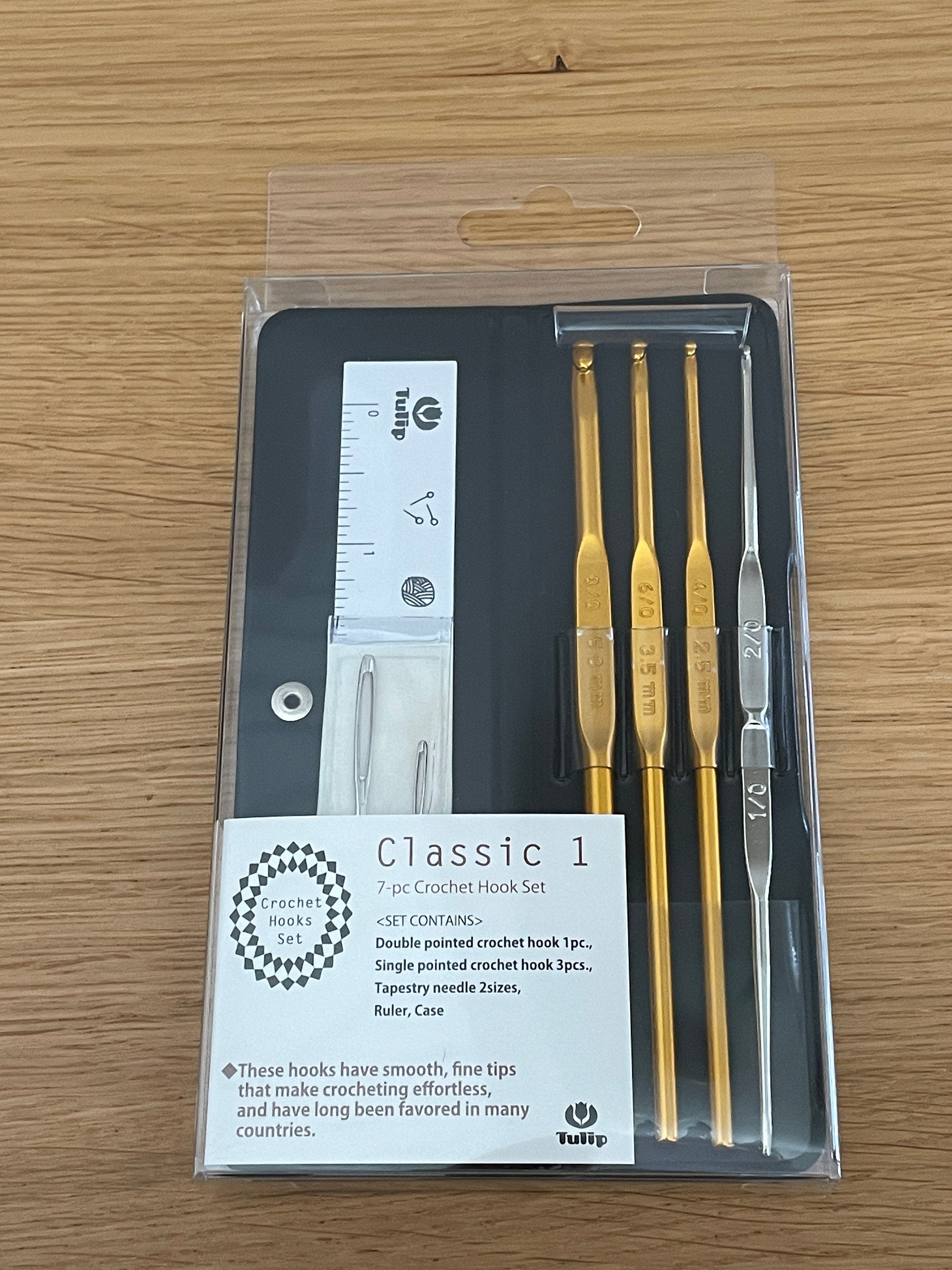 Tulip - Classic 7-pc Crochet Hooks Set - Black