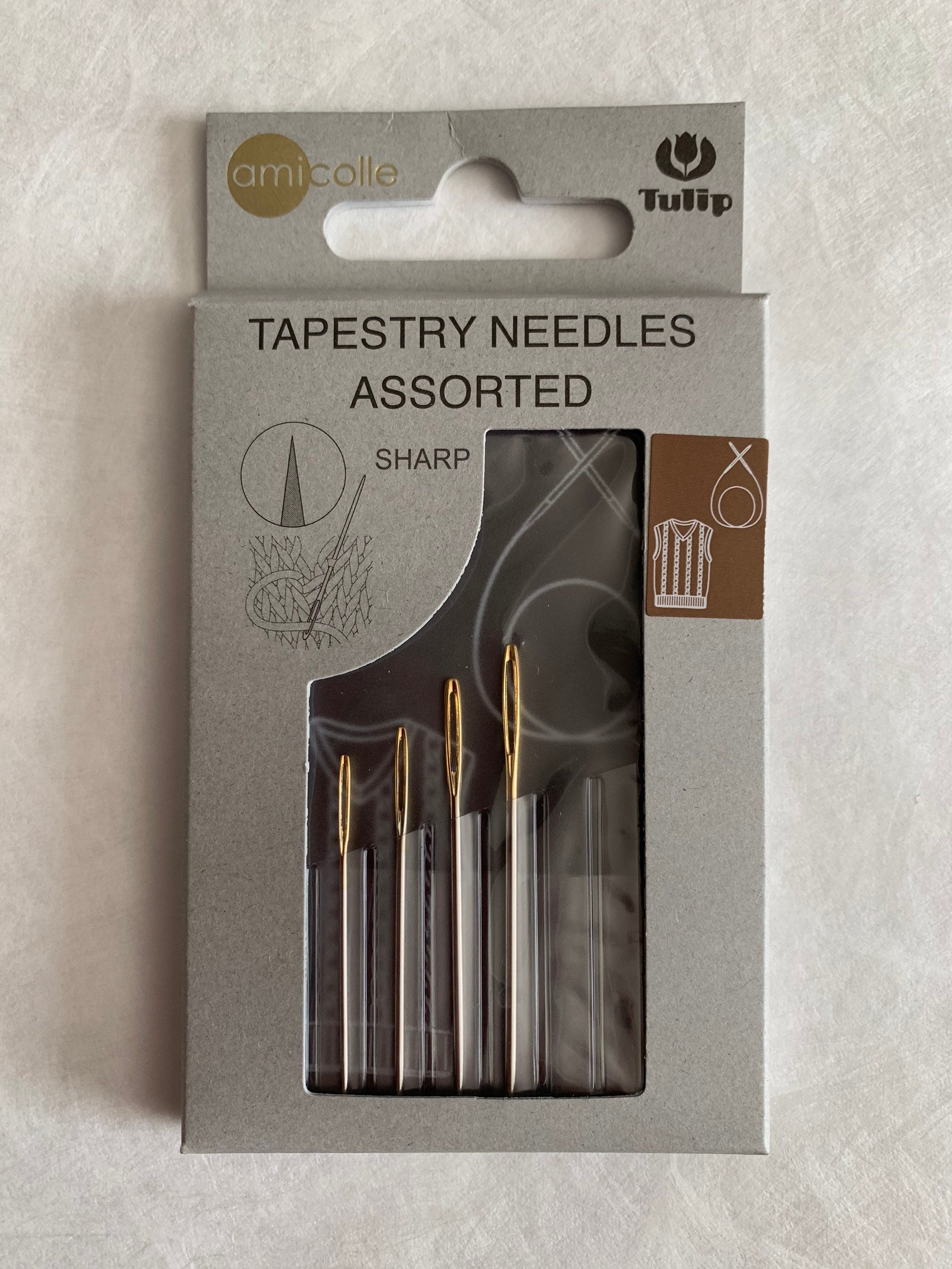 Tulip Tapestry Needles in magnetic case assorted sizes Amicolle