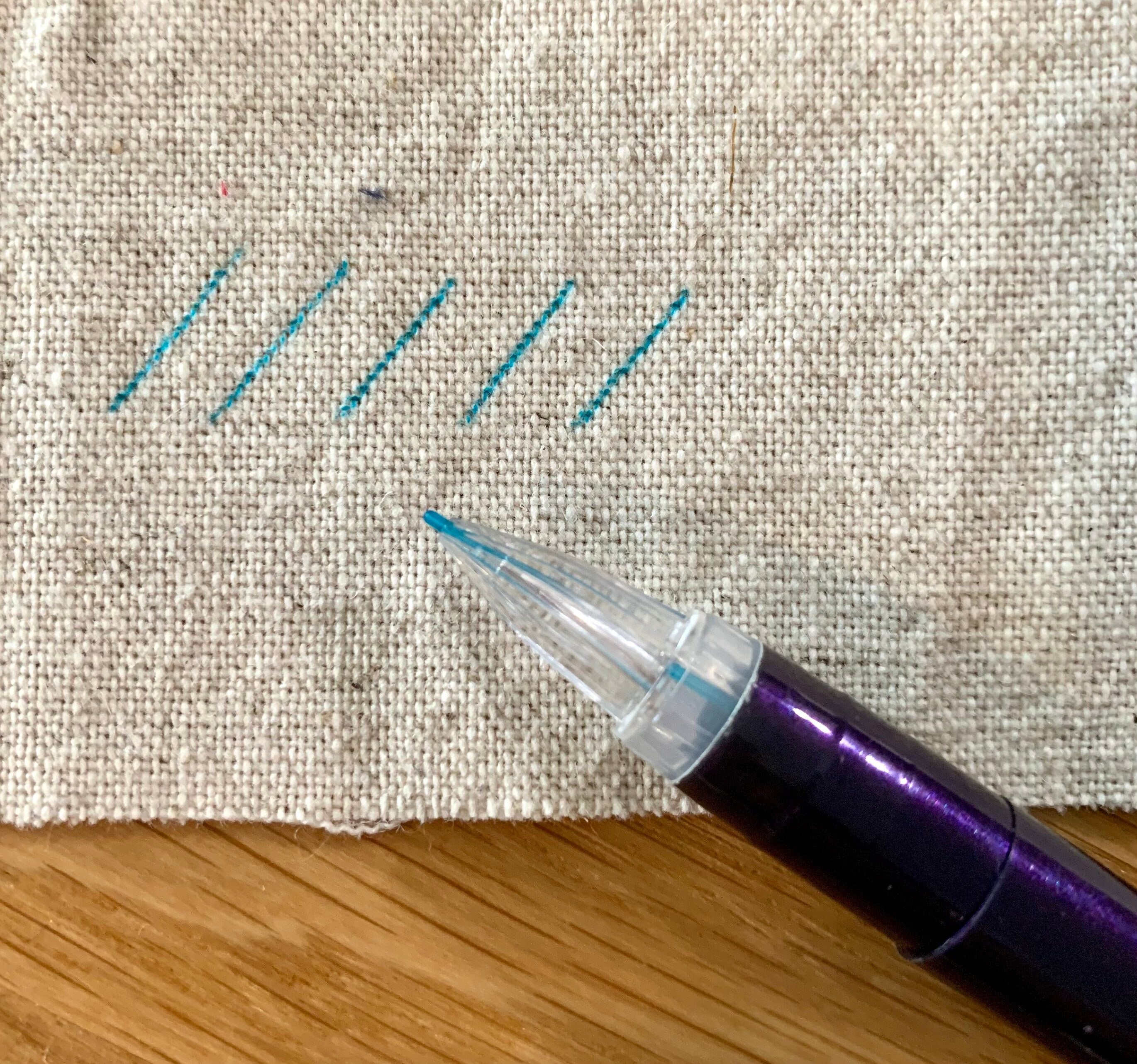 NEW Chacopa Water Erasable Fabric Pen - blue ink