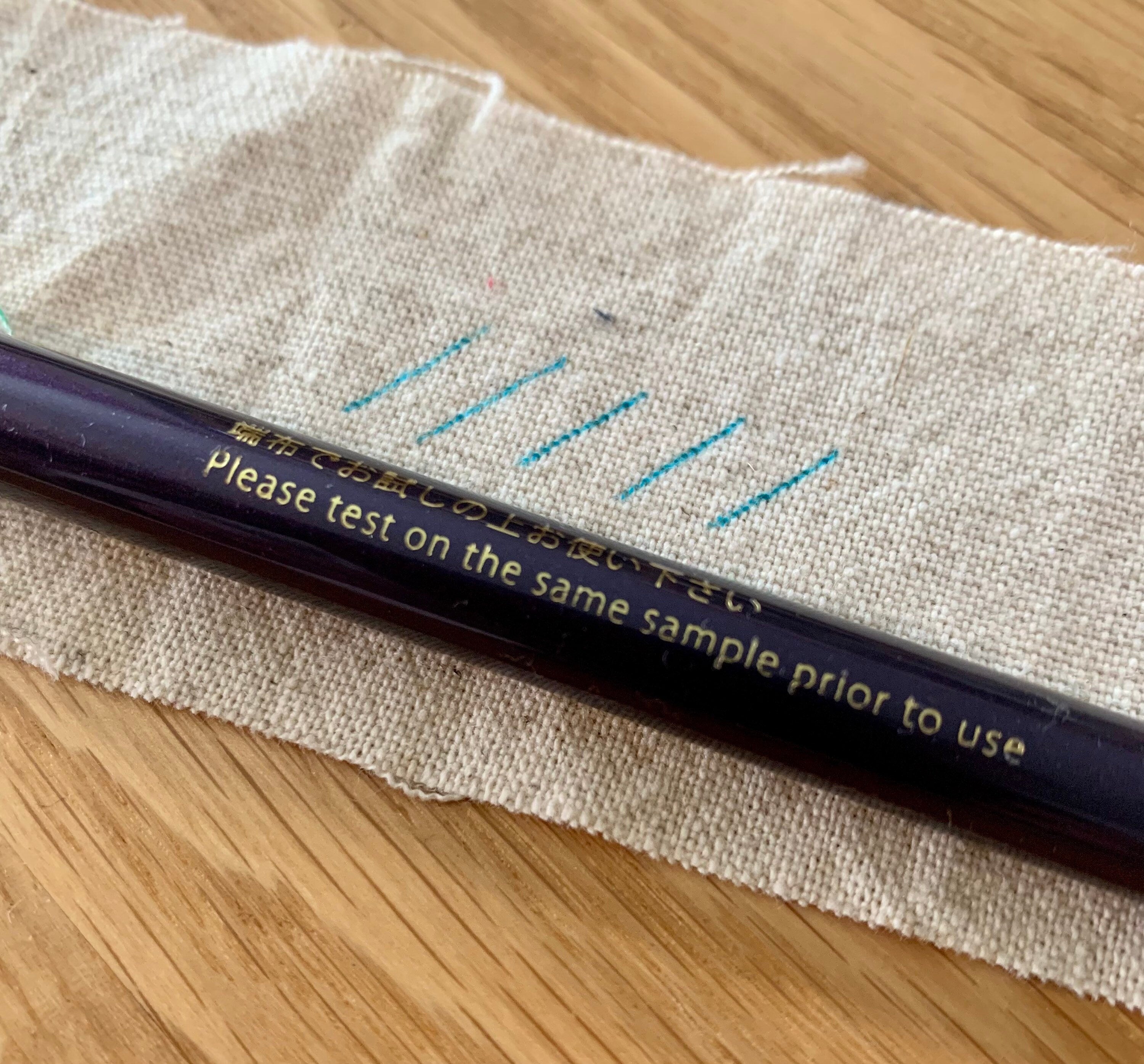 NEW Chacopa Water Erasable Fabric Pen - blue ink