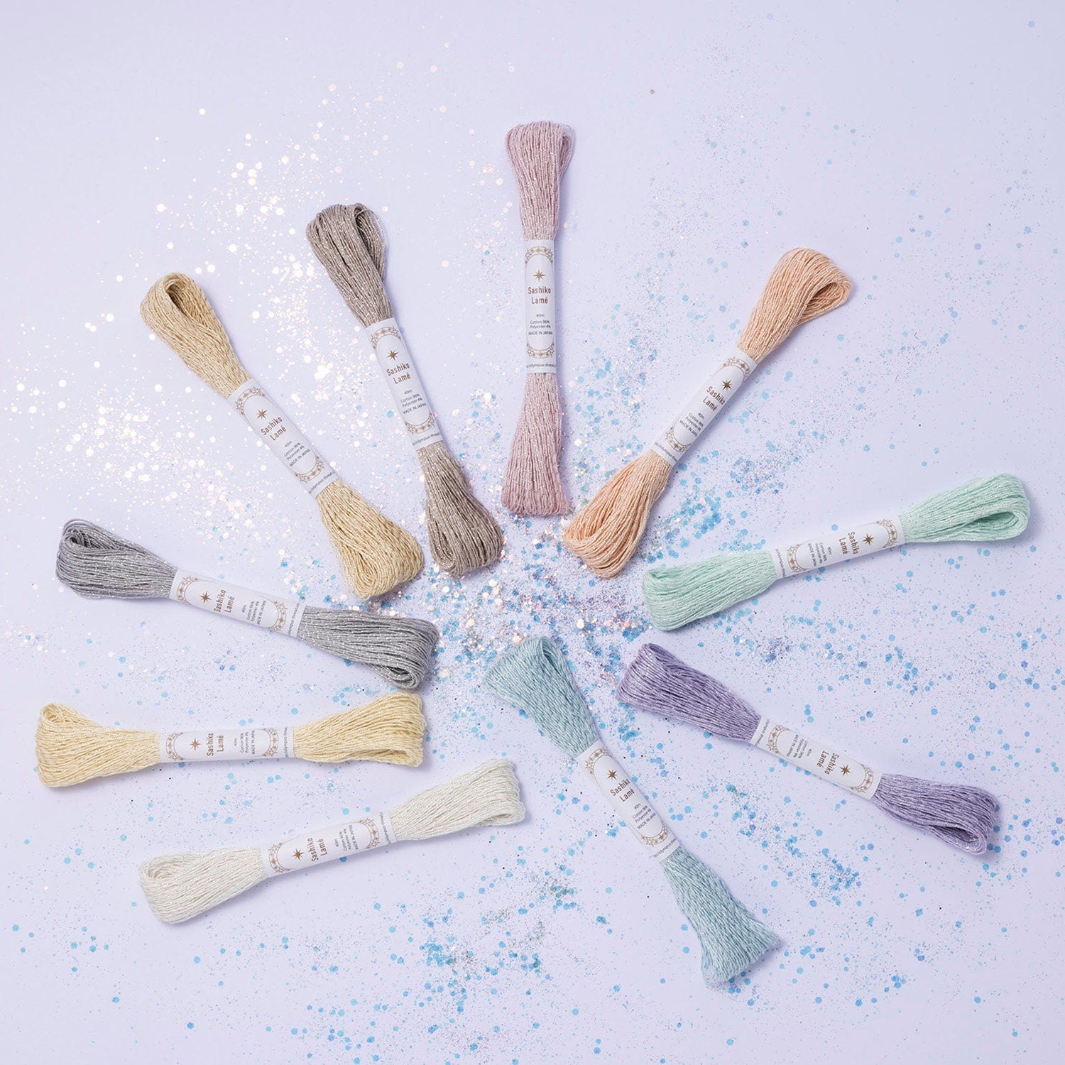 Olympus - Sashiko Lamé Metallic Thread 40m Skein - SL3 Gray