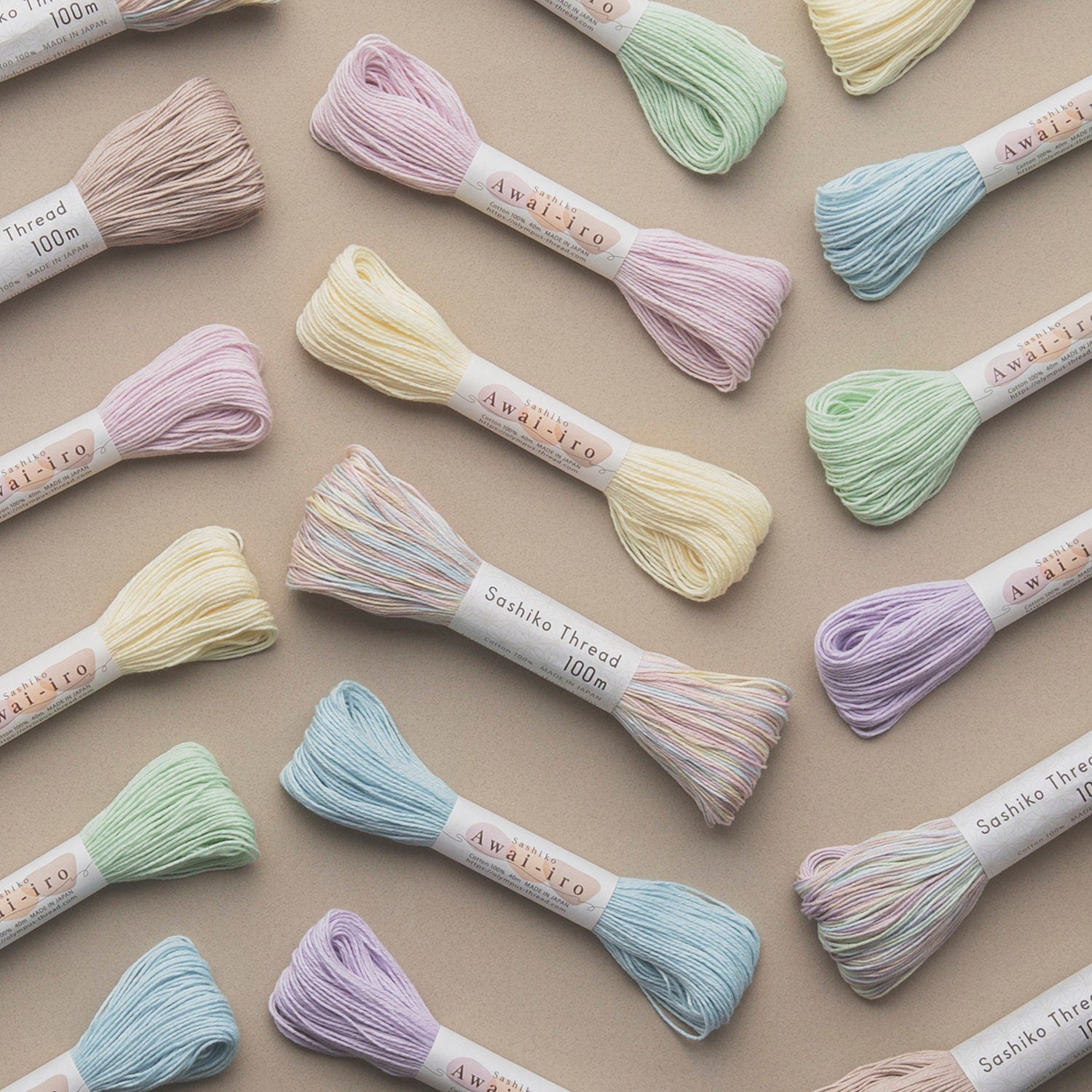 Olympus - Cotton Sashiko Thread 40m Skein - "Awai-Iro" Color #A13 Aqua