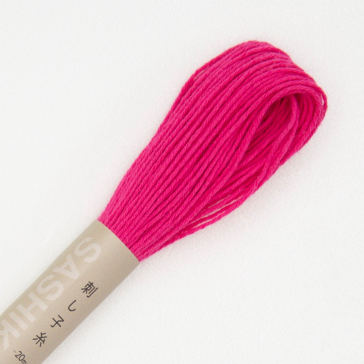 Olympus - Cotton Sashiko Thread 20m Skein - Color #21 Hot Pink