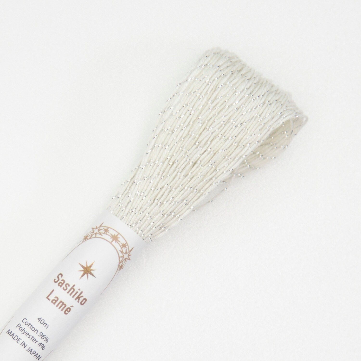 Olympus - Sashiko Lamé Metallic Thread 40m Skein - White