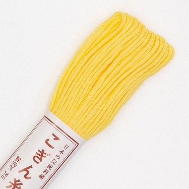 Olympus - Cotton Kogin Thread 18m Skein - #521 Pale Yellow
