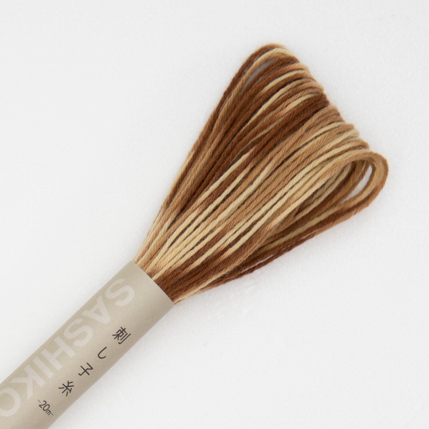 Olympus - Cotton Sashiko Thread 20m Skein - Color #94 Variegated Earth
