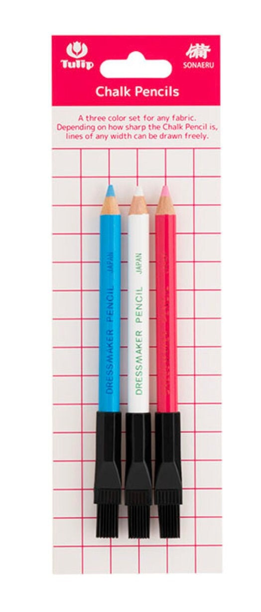 Tulip SONAERU 備 3 Chalk Pencils SC-027 pink blue white