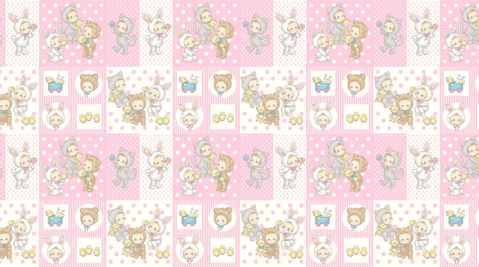 QuiltGate - PRE-CUT Puni Puni Candy Cotton Fabric - Pink