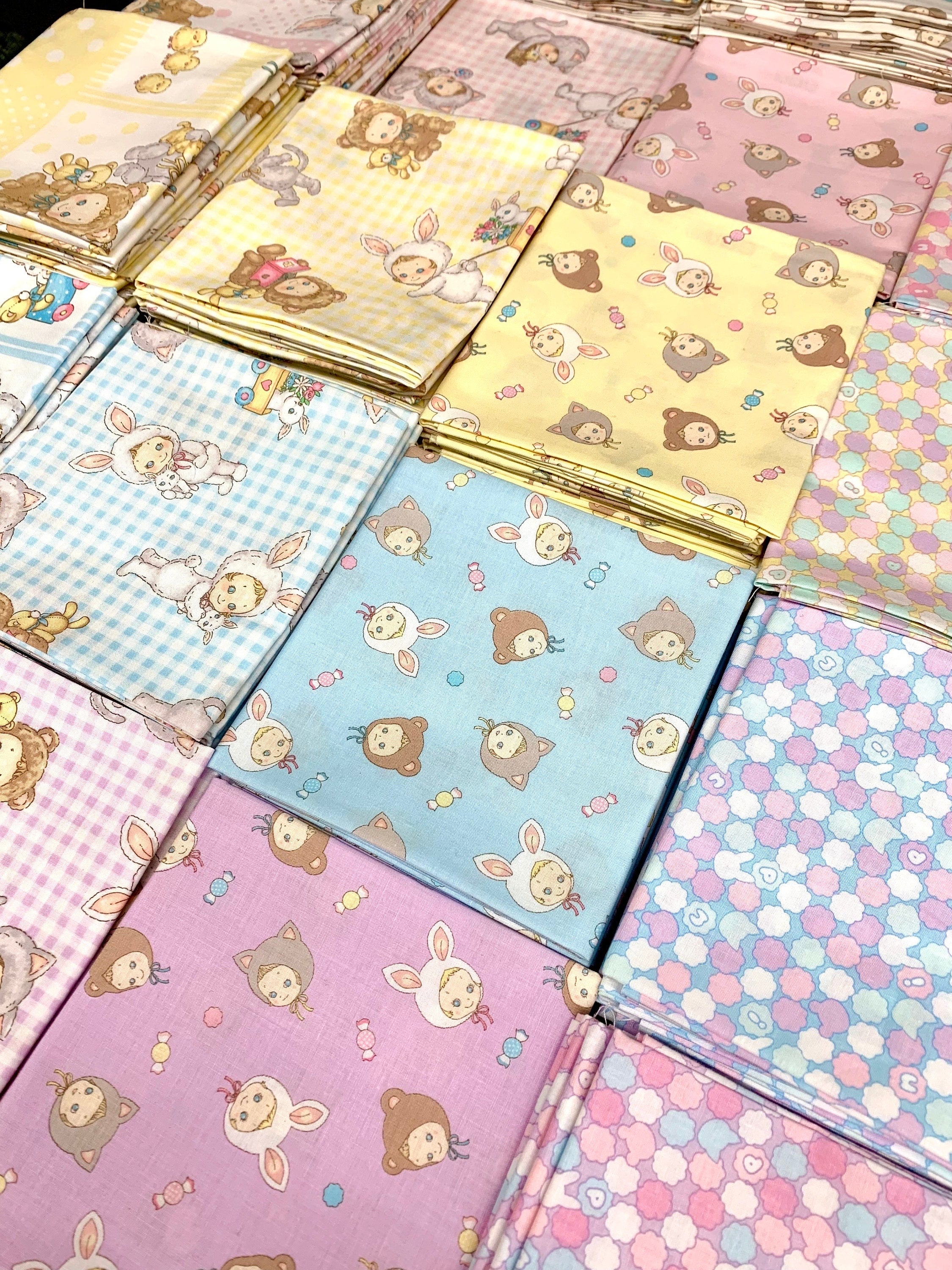 QuiltGate - PRE-CUT Puni Puni Candy Cotton Fabric - Pink