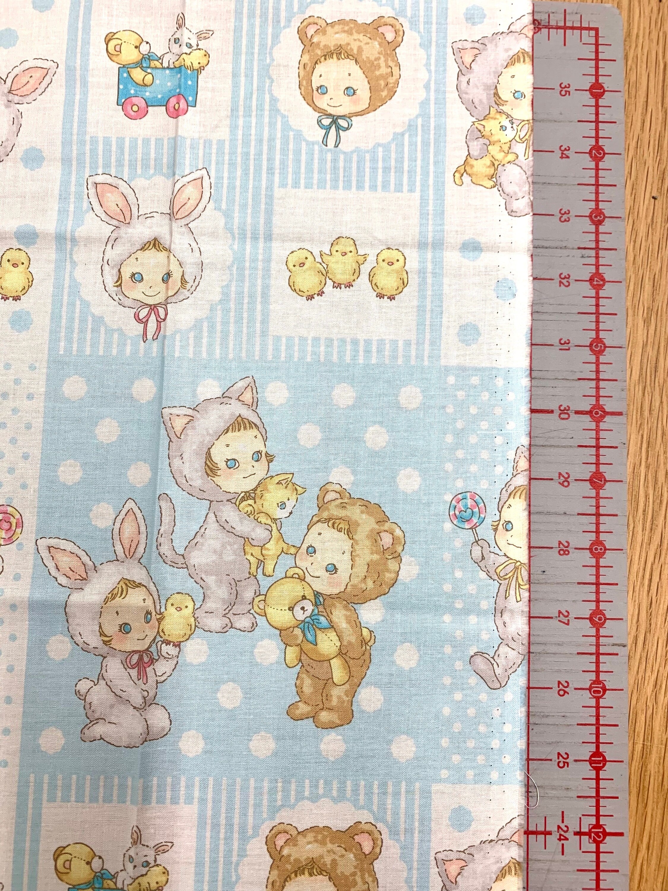 QuiltGate - PRE-CUT Puni Puni Candy Cotton Fabric - Light Blue