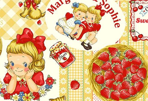 PRE-CUT QuiltGate Margaret & Sophie cotton fabric MS7030-12 choose your color