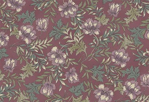 QuiltGate - PRE-CUT Gentle Flowers Dried Flowers Cotton Fabric