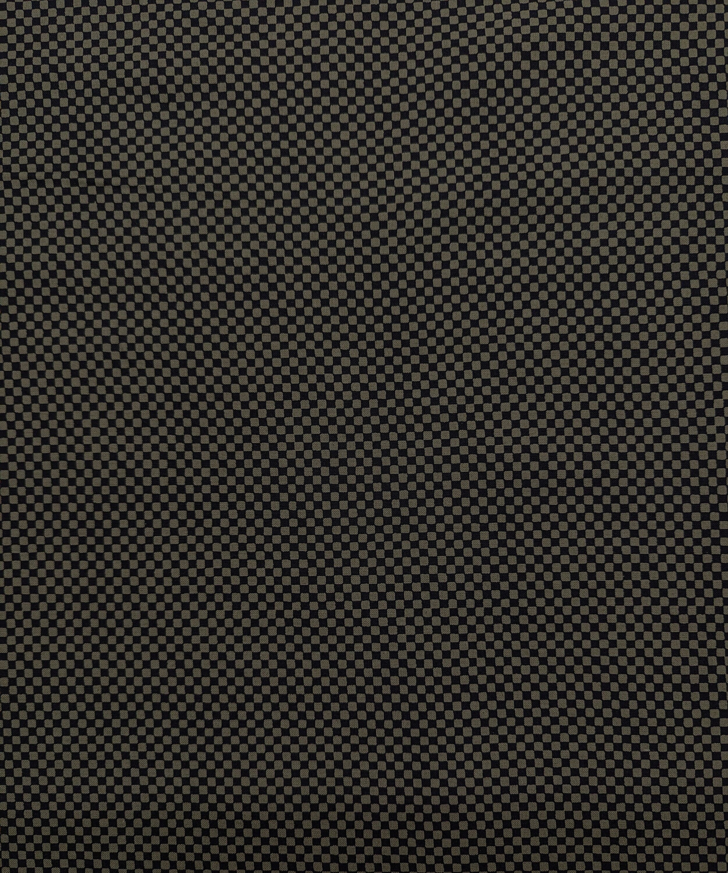 Ichimatsu Checkerboard Sevenberry Japanese cotton fabric 88222-4-5 black