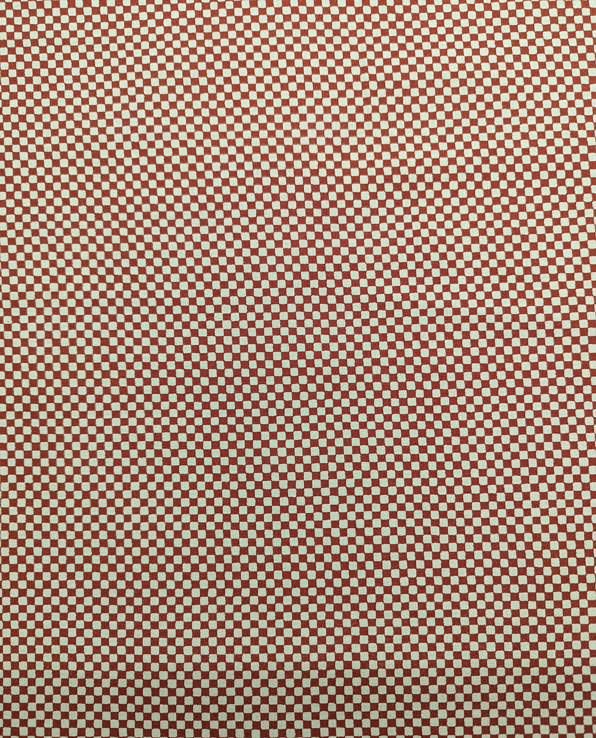 Ichimatsu Checkerboard Sevenberry Japanese cotton fabric 88222-4-2 red