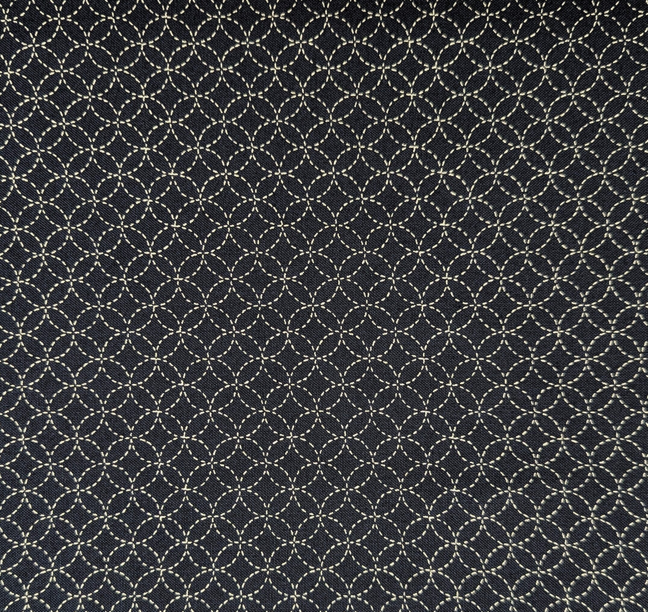 Sevenberry Small Shippo Japanese cotton fabric 88222-11-8 navy