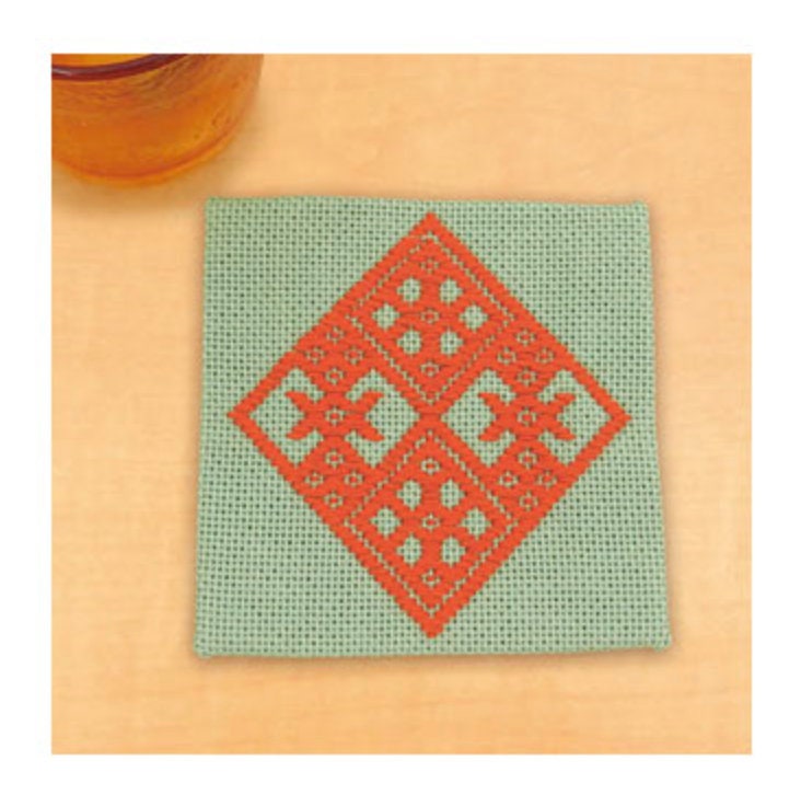 Olympus - Coaster Kogin Sampler Kit - Sage and Orange