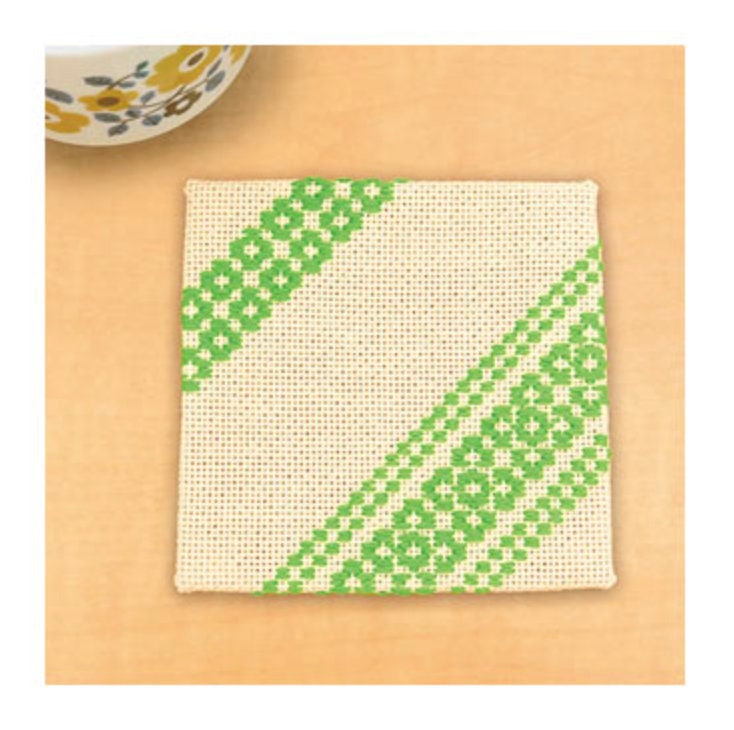 Olympus - Coaster Kogin Sampler Kit - Sage and Orange