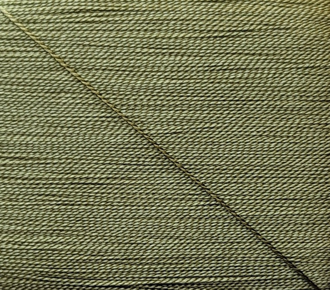 Kinkame - Silk Hand Sewing Thread 80m Card - Color #88 Camouflage Green