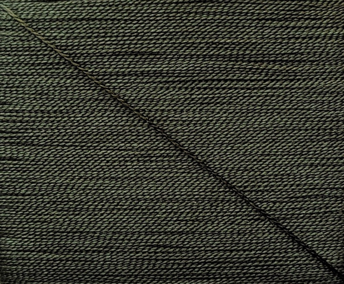 Kinkame - Silk Hand Sewing Thread 80m Card - Color #91 Gray Asparagus