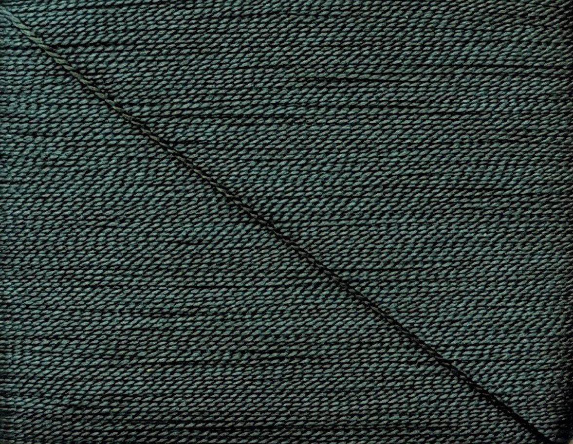 Kinkame - Silk Hand Sewing Thread 80m Card - Color #98 Dark Slate Gray
