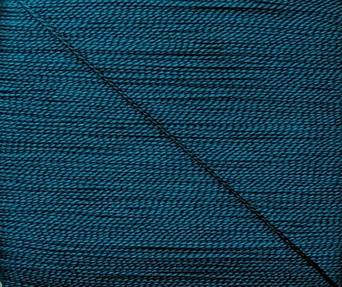Kinkame - Silk Hand Sewing Thread 80m Card - Color #110 Plymouth Blue